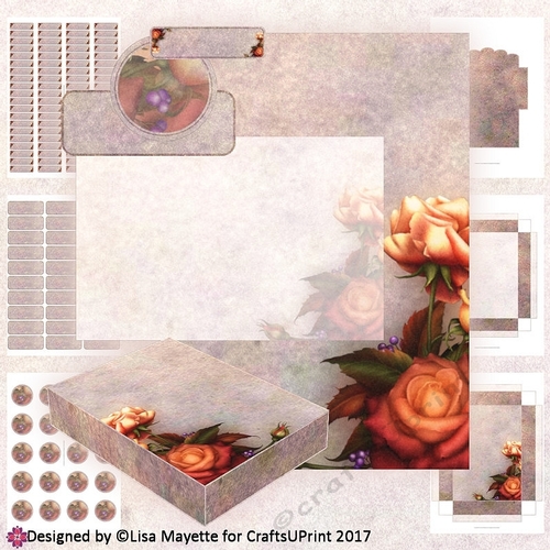 October Roses A6 Stationery Kit