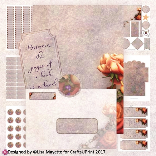 October Roses A5 Stationery Set