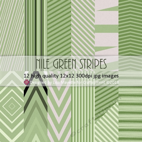 Nile Green Stripes 12 Ways