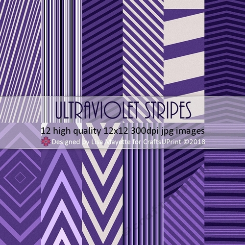 Ultraviolet Violet Purple Stripes 12 Ways