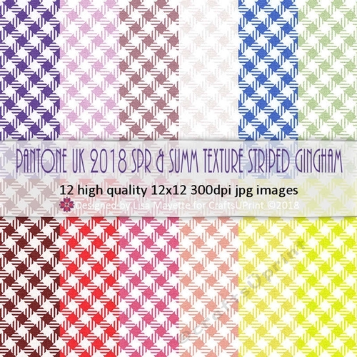 Pantone UK 2018 Spring & Summer Textured Striped Ginghams
