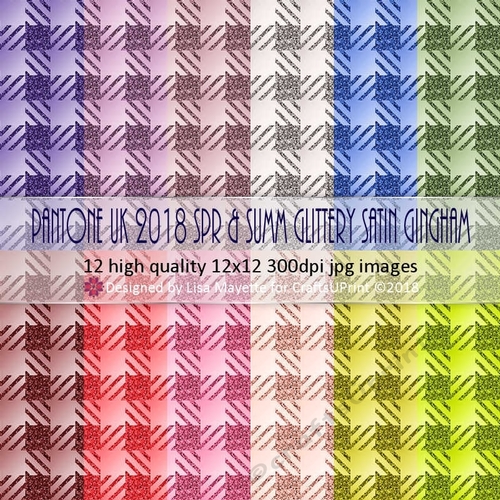 Spring & Summer Glitter & Satin Ginghams