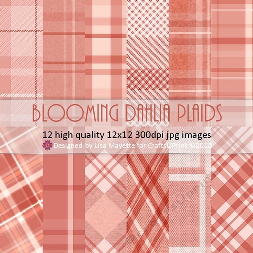 Blooming Dahlia Orange Plaid 12 Ways