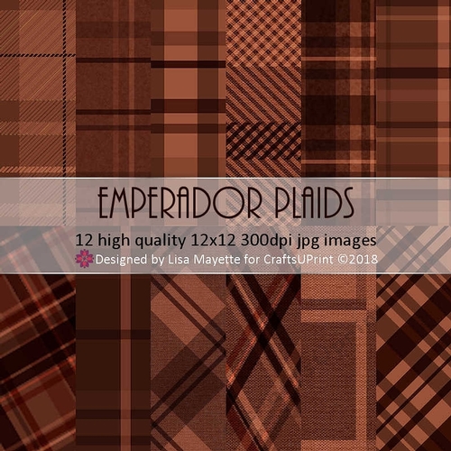 Emperador Brown Plaid 12 Ways