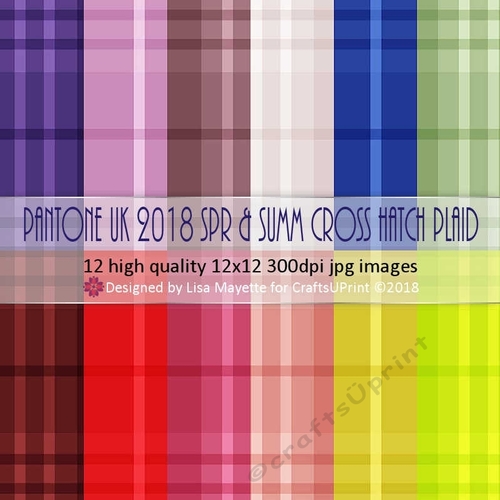 Pantone UK 2018 Spring & Summer Cross Hatched Plaids