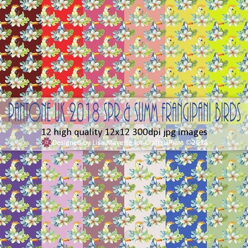 Pantone UK 2018 Spring & Summer Frangipani Birds