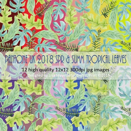 Pantone UK 2018 Spring & Summer Tropical Leaves