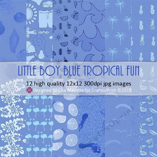 Little Boy Blue Tropical Fun