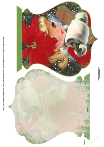 Golden Girl Vintage Qua-trefoil Shaped Quick Card