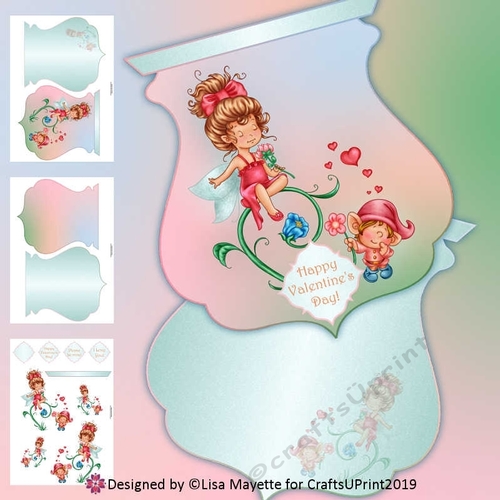 I Love You Fairy Much Qua-trefoil Shaped Card Making Kit