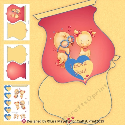 Quackers for You Qua-trefoil Shaped Card Making Kit