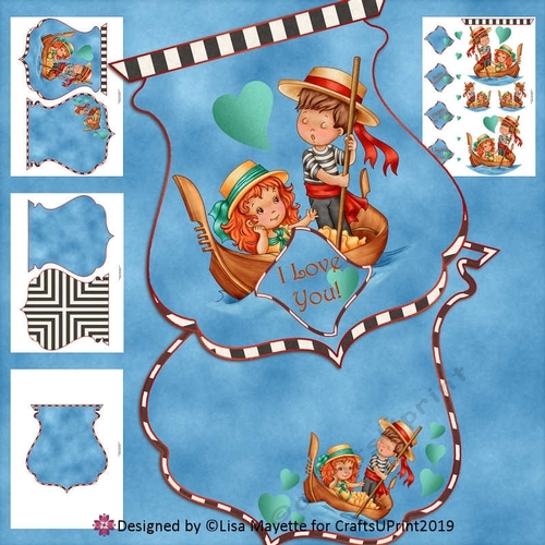 When in Venice Qua-trefoil Shaped Card Making Kit
