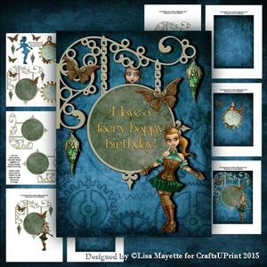 Steampunk Faeries Decoupage Card Making Kit