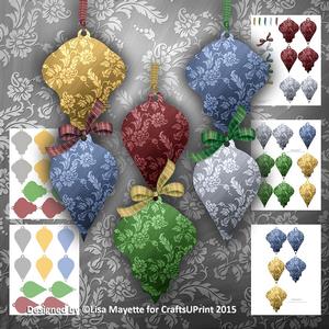 Elegant Shaped Christmas Ornament Mini Kit