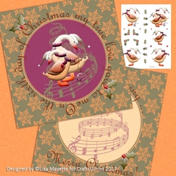 The Sixth Day of Christmas Six Geese aLaying Card Making Mini Kit