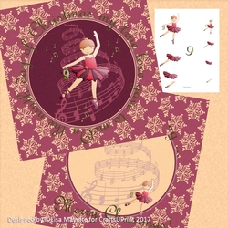 The Ninth Day of Christmas Nine Ladies Dancing Card Making Mini Kit