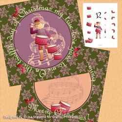 The Twelfth Day of Christmas Twelve Drummers Drumming Card Making Mini Kit