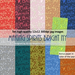 Making Spirits Bright Pantone Paper Pack