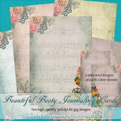 Beautiful Booty Vintage Art Journaling Cards Inserts