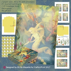 Art Deco The Little Mermaid A5 & A6 Stationery Kit