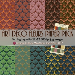 Art Deco Fleurs Paper Pack