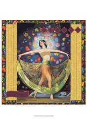 Art Deco Gypsy Dancer All Occasion Quick Card Topper