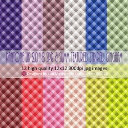 Pantone UK 2018 Spring & Summer Textured Striped Ginghams