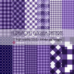 Ultraviolet Violet Purple Ginghams 12 Ways