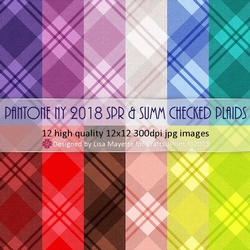 Pantone NY 2018 Spring & Summer Checked Plaids