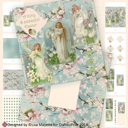 Vintage Angels Religious Easter Card Making Kit