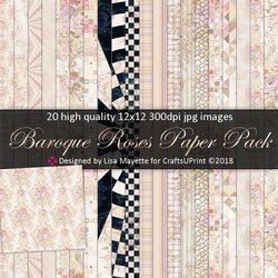Baroque Roses Romantic Paper Pack