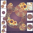 Golden Morrocan Sunflowers Mandala Rocker Card Making Kit