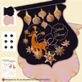 Yuletide Deer Qua-trefoil Shaped Card Making Kit