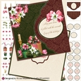 Elegant Amaryllis Flowers & Gifts Damask Card Making Kit