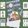 Christmas Dog & Bunny Rabbit Card Making Kit