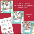 Ice Skating Girl & Snowman Card Making Bumper Kit
