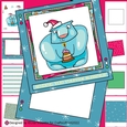 Silly Polar Bear with Cake Christmas Cad Making Kit