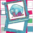 Silly Polar Bear with Gift Christmas Cad Making Kit