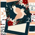 Folk Art 12 Days of Christmas Two Turtle Doves Card Making Kit