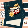 Folk Art 12 Days of Christmas Twelve Drummers Drumming Card Making Kit