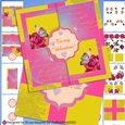 Romantic Pink Roses & Butterflies Card Making Kit