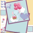 Elephant Balloons Valentine Card Making Kit