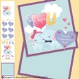 Elephant Sweethearts Valentine Card Making Kit