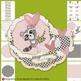 Floating Racoon Valentine Layered Wobble Card Making Kit