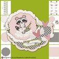 Racoon Love Letter Valentine Layered Wobble Card Making Kit