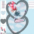 Country Mouse Balloons Valentine Card Making Kit