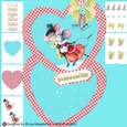 Country Mice Ice Skating Valentine Card Making Kit