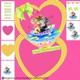 Country Mouse Couple Valentine Card Making Kit