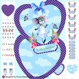 Country Mouse Girl Valentine Card Making Kit