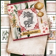 Asian Dragon Valentine Card Making Kit
